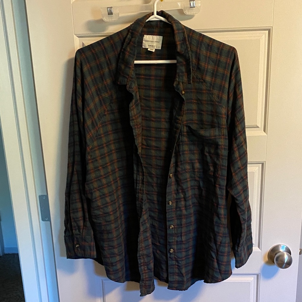 American Eagle Outfitters Oversized Plaid Shirt